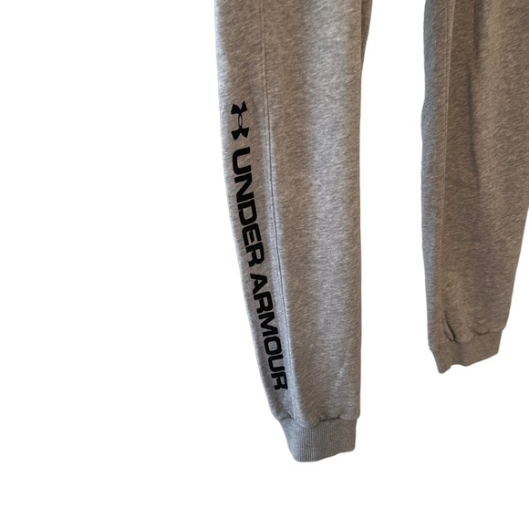 UA Under Armour Men's Sweatpants Joggers XL Loose Gray Fleece with Pockets‎ - Picture 4 of 7